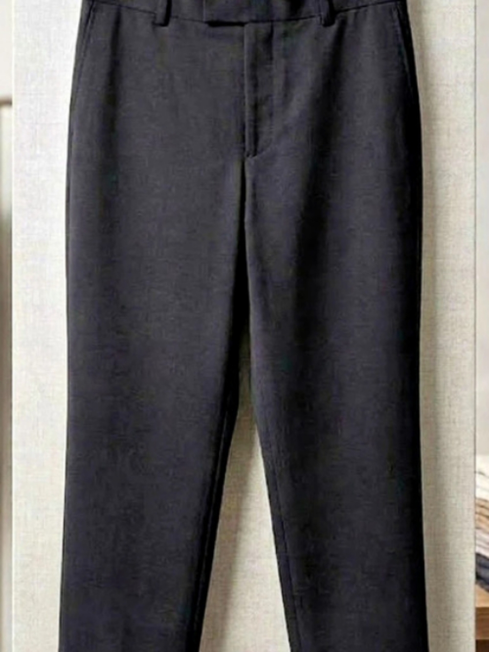 GAP Wool Blend Cropped Stretch Pants in Black (Sz 8) Minimalist Fall Capsule